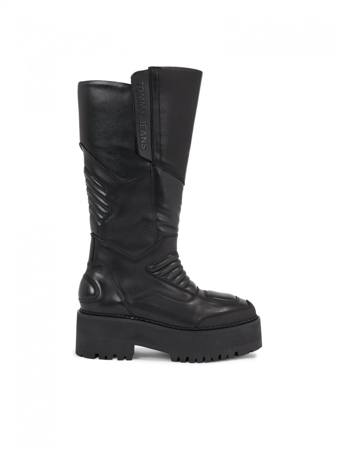 Tommy Jeans Kozačky Tjw Long Shaft Biker EN0EN02376 Černá